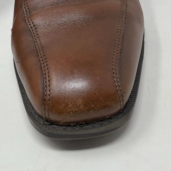 Ecco Edinburgh Derby Oxford Shoes Mens 9 - 9.5 EU 43 Brown Leather Bicycle Toe - Picture 8 of 16